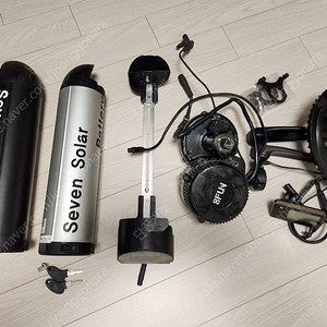 500w 미드모터+배터리+계기판 및 스로틀 등 전기자전거 개조 용품 풀세트