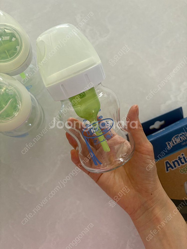 닥터브라운 와이드넥 유리젖병 160ml x 6개 + 네...--3