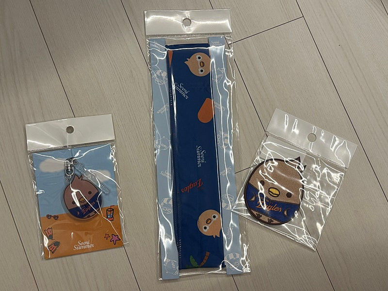 한화이글스 25 탄수리 굿즈(쿨스카프, 키링, 와펜) 이미지