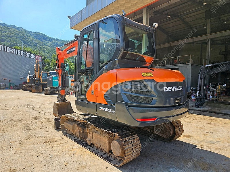 두산 DX55LC-5 2017년식 저가동 코끼리집게 0...--4