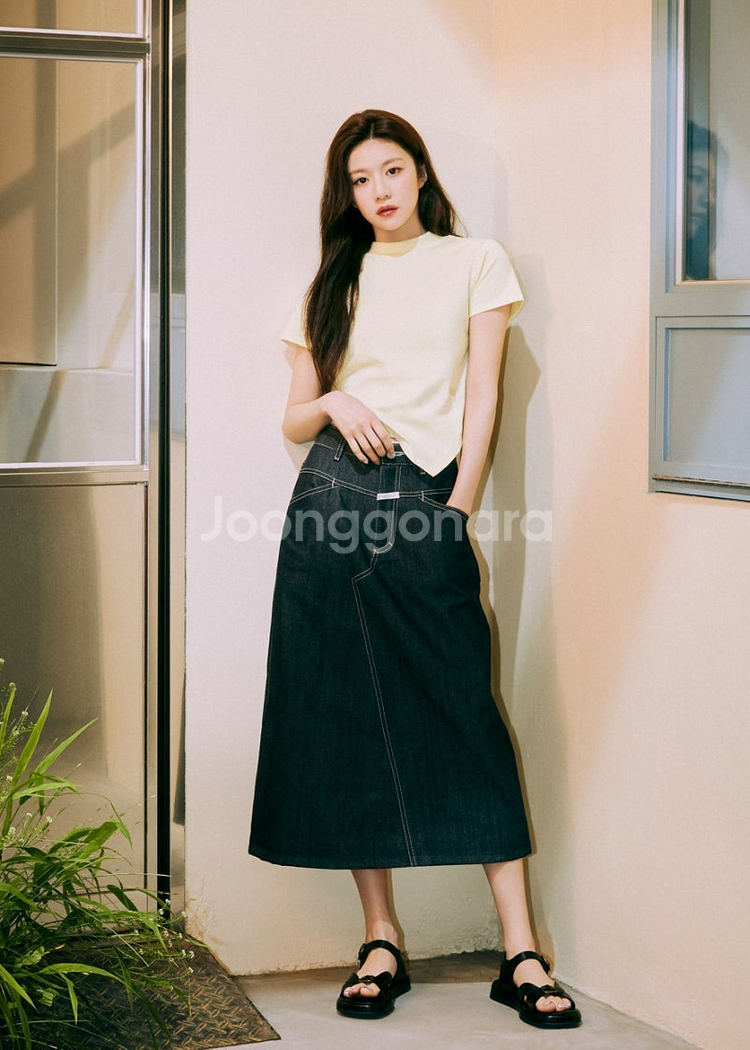 마리떼 프랑소와저버 고윤정 데님 스커트 S--0