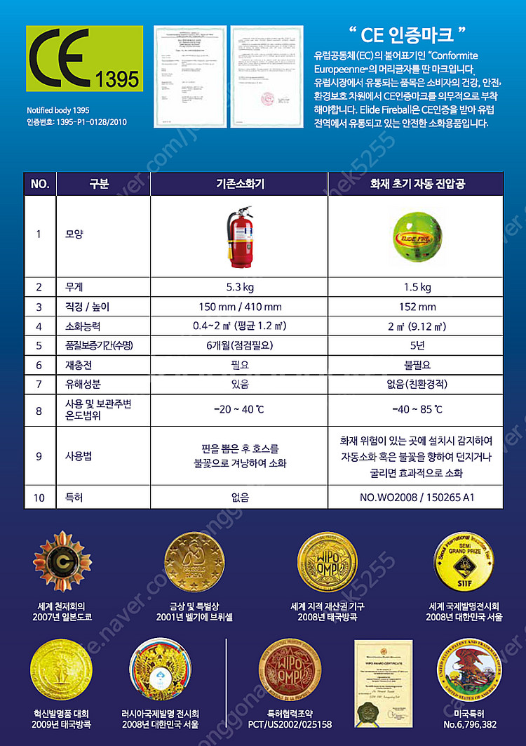 화재 초기자동 진압 볼 새상품--1