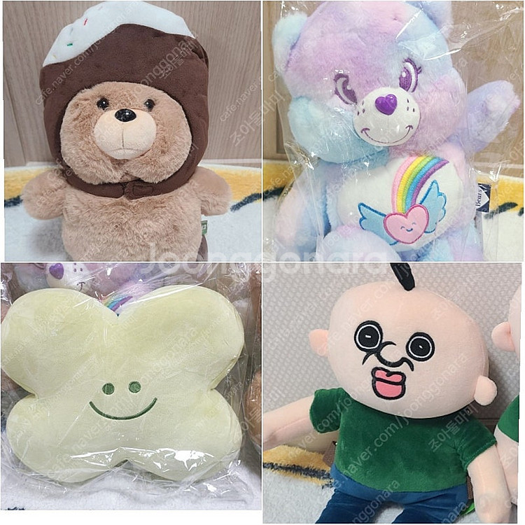 새것 인형 5000 빵빵이 케어베어 테드곰 네잎크로버 ...--1