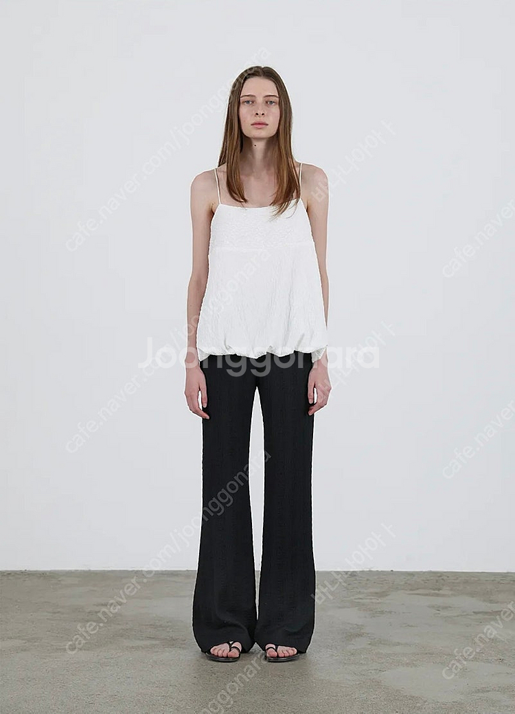 르바 layered slim boots cut pant...--0