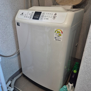 삼성 15kg 세탁기 흰색 통돌이세탁기 WA15E6K4QSW