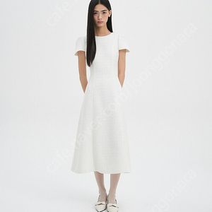 플로움 아델라인 트위드 원피스 화이트 L (Adeline Tweed Dress - Long)