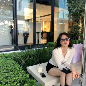 르플레인 le 가디건 화이트