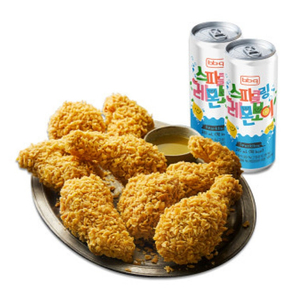 BBQ 비비큐 황금올리브치킨 + 레몬보이 2캔