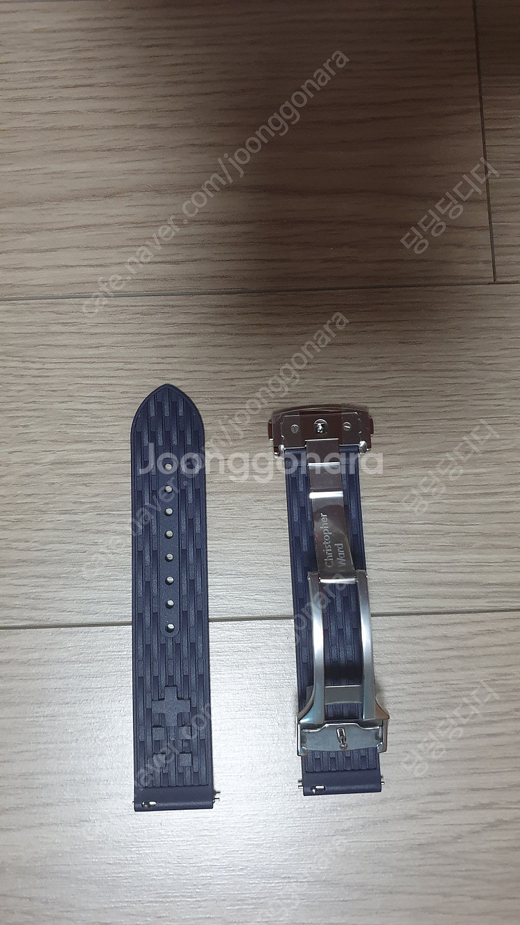 크리스토퍼와드 네이비 러버 스트랩 20미리 남색 밴드 ...--1