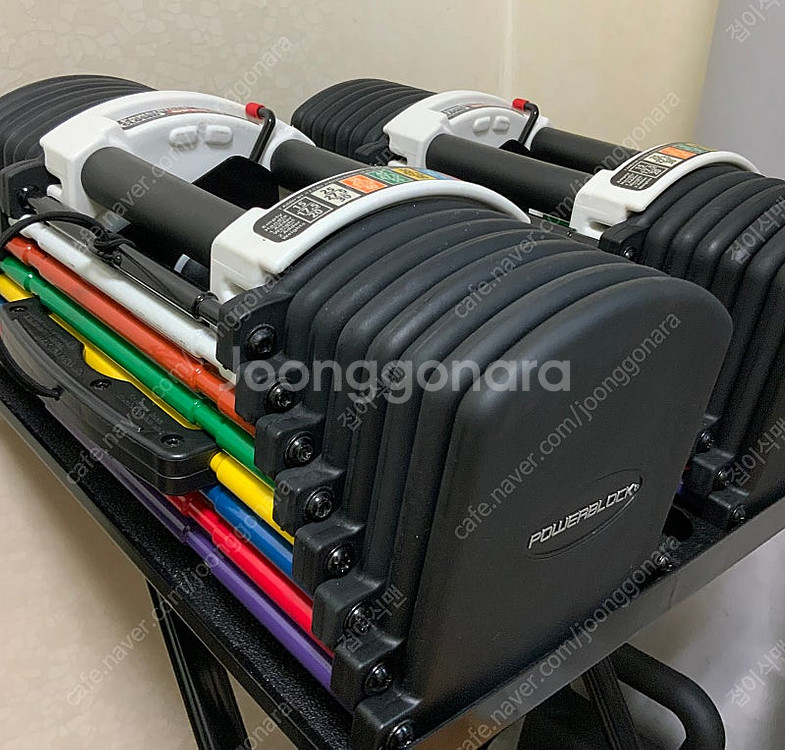 파워블럭 우레탄 u-90 41kg 무게조절덤벨--2