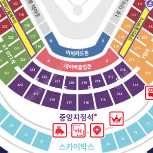 7월26일~27일(토~일) 수원 KT 삼성 중앙지정석 220구역 8연석