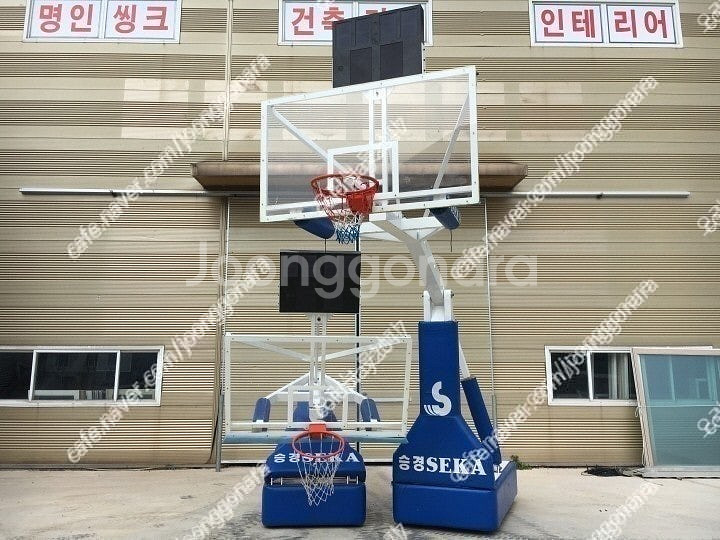 승경 정식 국제 선수규격 농구대 / 전광판 / 타임컨트...--0