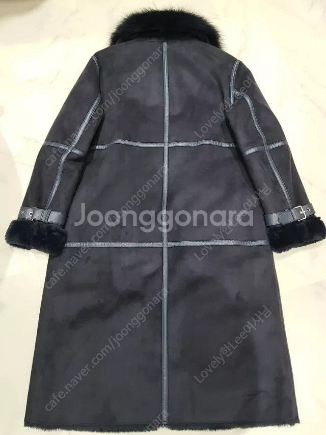 (경북구미직거래)(거의새것)스웨이드 롱 무스탕코트(여성...--1