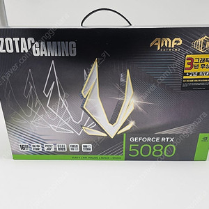 ZOTAC GeForce RTX 5080 그래픽 카드 미개봉 새 제품