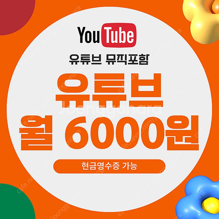 유튜브 프리미엄 구독 가족x 개인 (유튜브포함) 1달 ...--0
