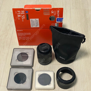 소니 55mm f1.8 자이즈 렌즈, nd필터 일괄