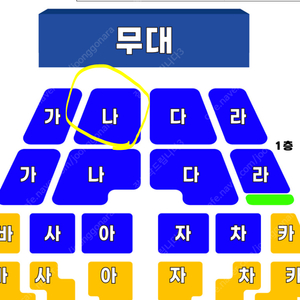 (토) 서울 코요태 콘서트 나구역 A열 통로석