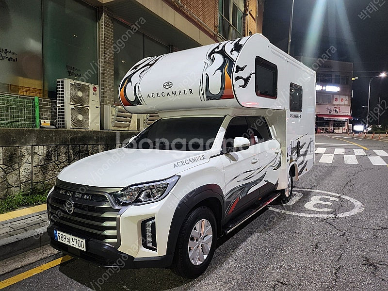 2021 렉스턴 스포츠 칸 캠핑카 5인승 에이스캠퍼 V70베른 모터홈 캠핑카 판매합니다.--2