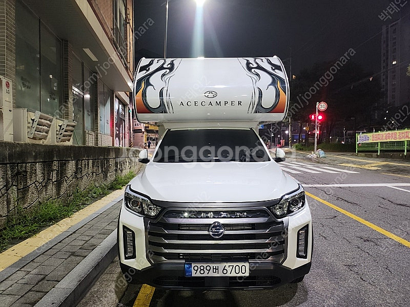 2021 렉스턴 스포츠 칸 캠핑카 5인승 에이스캠퍼 V70베른 모터홈 캠핑카 판매합니다.--3