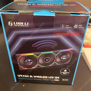 리안리 SL WIRELESS LCD 120 REVERSE 팬 3개 묶음 판매