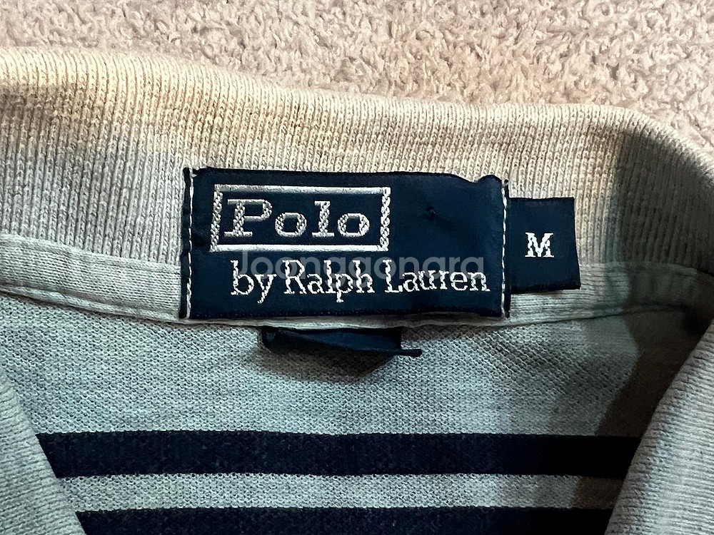 M 폴로 아이보리/레드/그레이 PK 카라티 반팔티--7