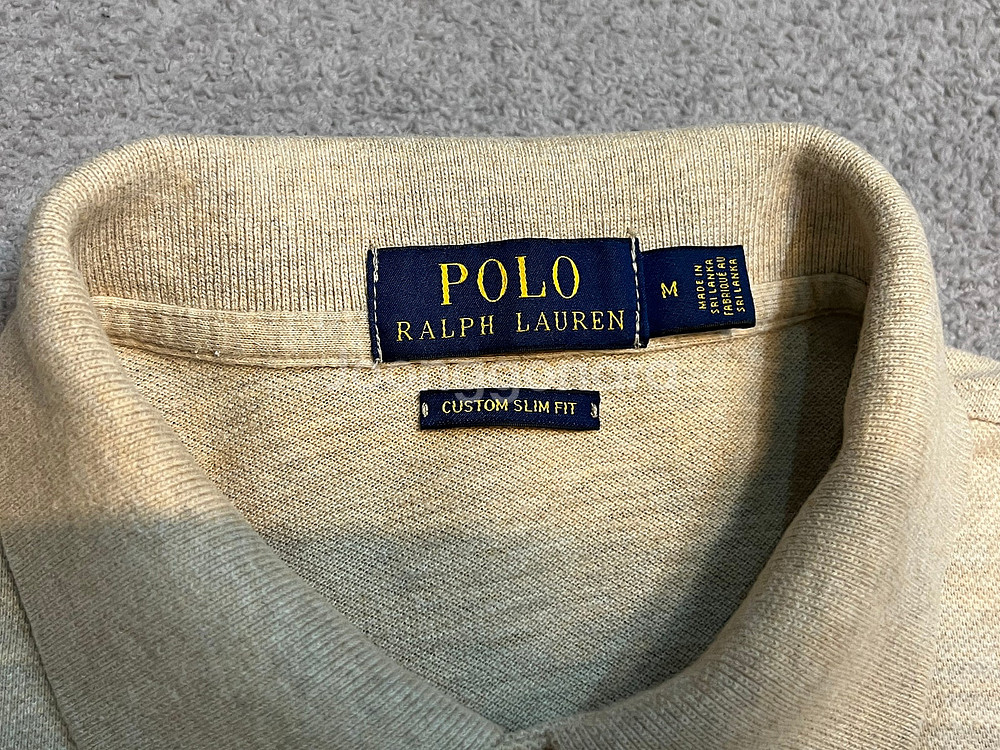 M 폴로 아이보리/레드/그레이 PK 카라티 반팔티--9