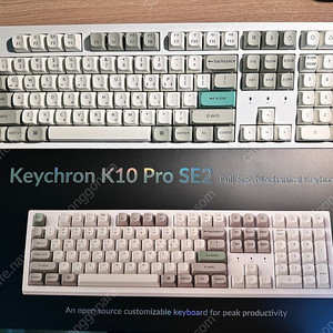 (거의 새것) 키크론 K10 Pro SE2 풀사이즈 키보드 팝니다(맥, 윈도우 호환/c타입)