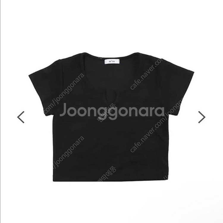 (새상품) 애즈온 백 로고 포인트 탑 블랙 반팔 티셔츠--1