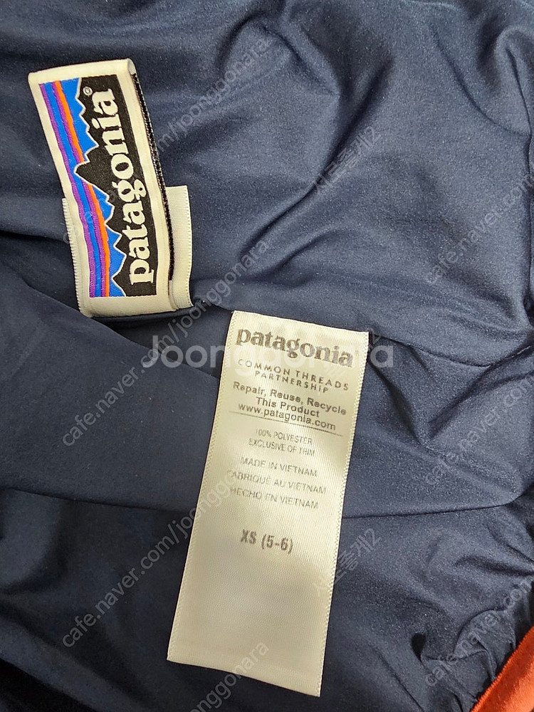파타고니아 키즈 후리스 레트로 자켓 점퍼 사이즈 XS 5-6세--5