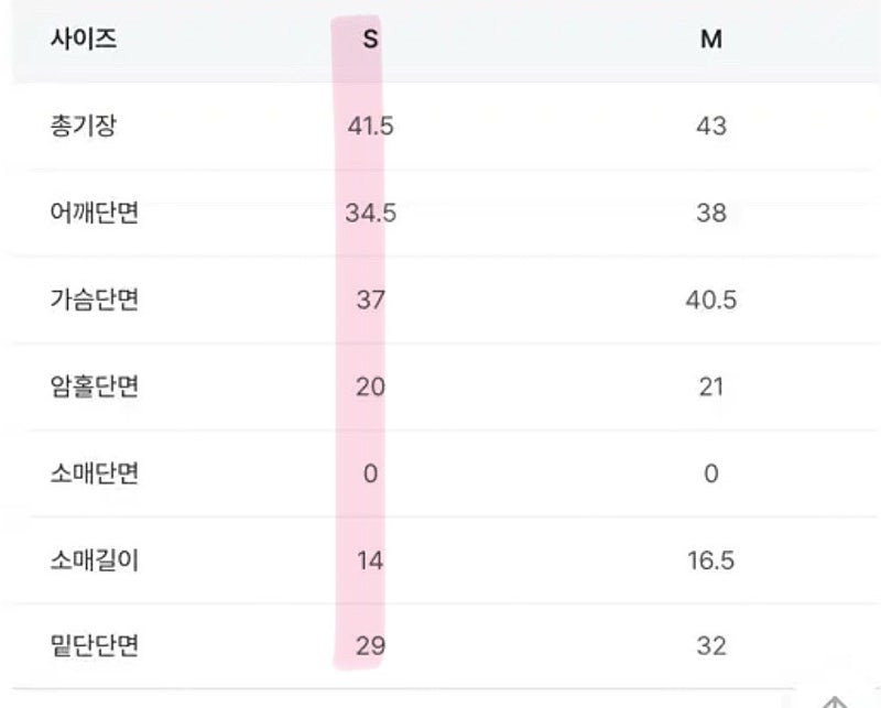 (새상품) 애즈온 팜 하프 니트 핑크 S 이미지