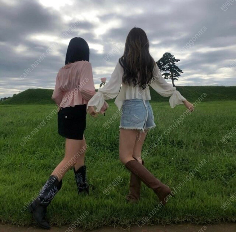 (새상품) 애즈온 아미라 블라우스 핑크 이미지