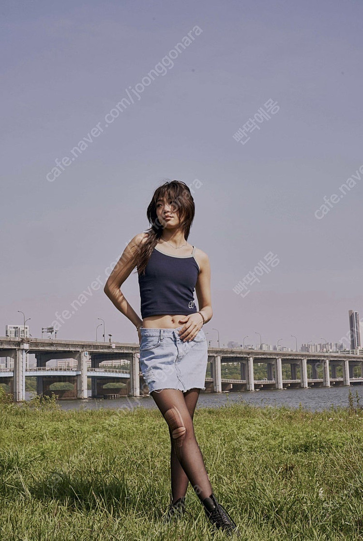 (새상품) 애즈온 윙 데님 스커트 이미지