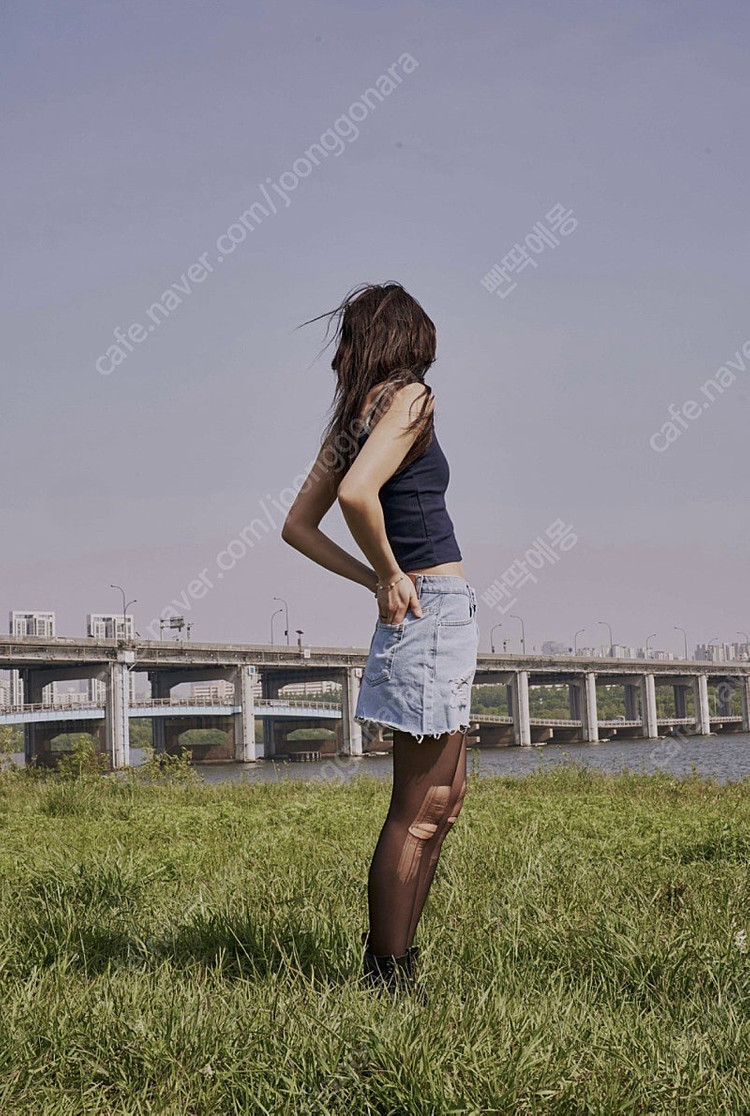 (새상품) 애즈온 윙 데님 스커트 이미지