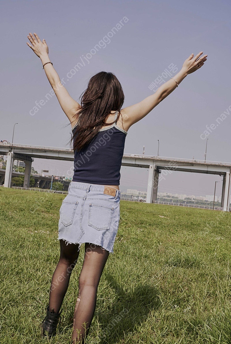 (새상품) 애즈온 윙 데님 스커트 이미지