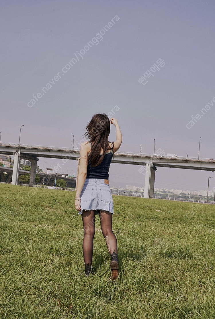 (새상품) 애즈온 윙 데님 스커트 이미지