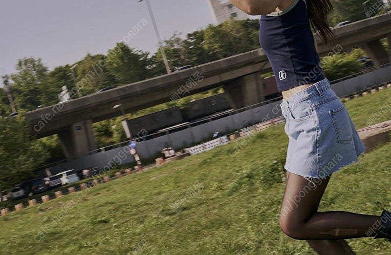 (새상품) 애즈온 윙 데님 스커트 이미지