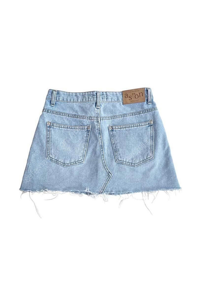 (새상품) 애즈온 윙 데님 스커트 이미지