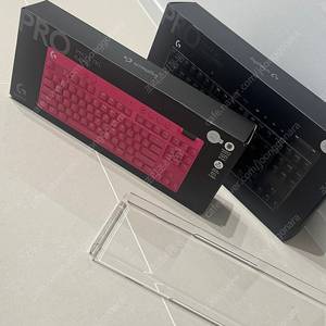 새상품+정품루프) 로지텍 PRO X TKL 블랙 택타일 / 핑크 래피드 트리거