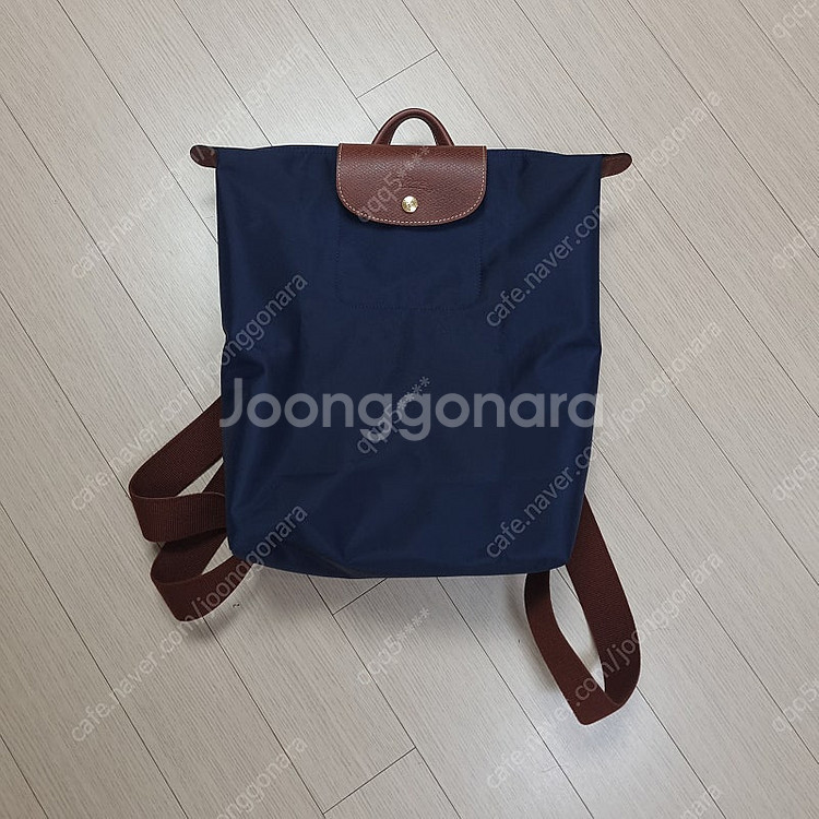 롱샴 르 플리아쥬 오리지널 M 백팩 네이비--1