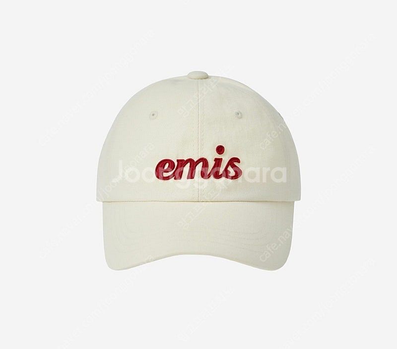 이미스 emis 볼캡 모자 아플리케 크림--1