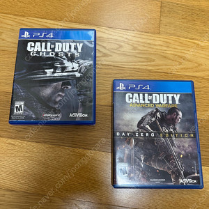 ps4 콜오브듀티 고스트+어드밴스워페어