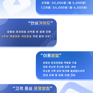 유튜브 프리미엄+뮤직 안전하게 싸게 이용