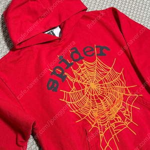 (L) sp5der 스파이더 worldwide OG 후드티 레드