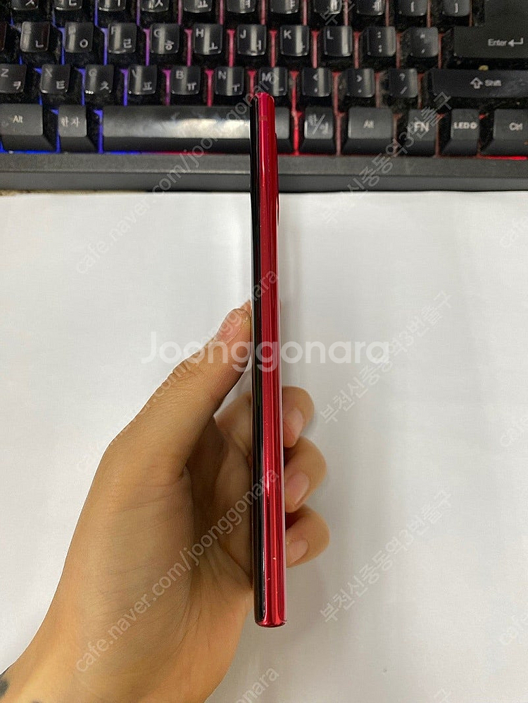 206049 SK 갤럭시노트10 레드 AA급 256GB...--4