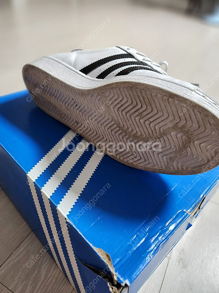 아디다스 슈퍼스타 판매합니다. (280)<실착 2회>--4