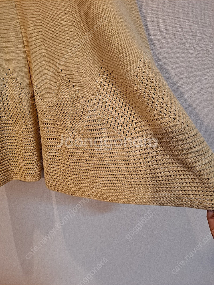 더 캐시미어 크로셰 니트 스커트 55~66(새싱품)--1