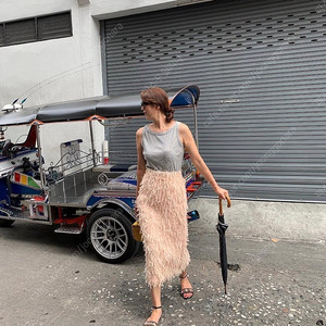 바네 Vane 로즈 H라인 스커트 S