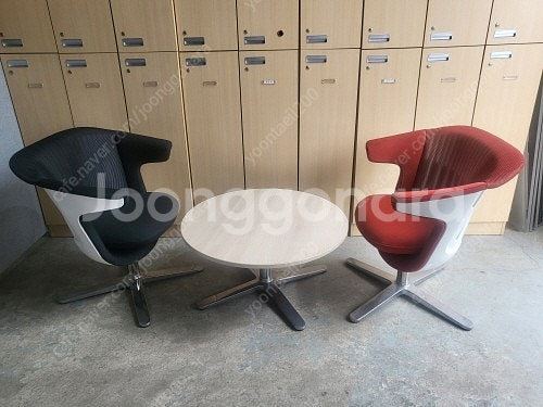 스틸케이스(Steelcase i2i) 라운지 의자 세트--4