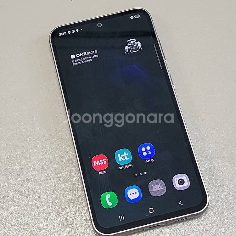 < 갤럭시 S23FE 블랙 24년 1월개통 파손XX 기...--2