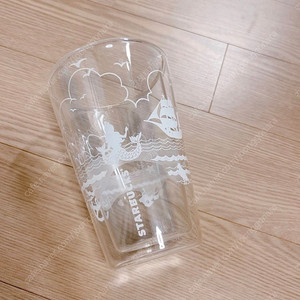 스타벅스 모비딕 서머 더블월 글라스 사이렌 새상품 얼음컵 홈카페 유리컵 아이스컵 미사용 글라스 아이스커피 아메리카노 큐브라떼 커피 주스 쥬스